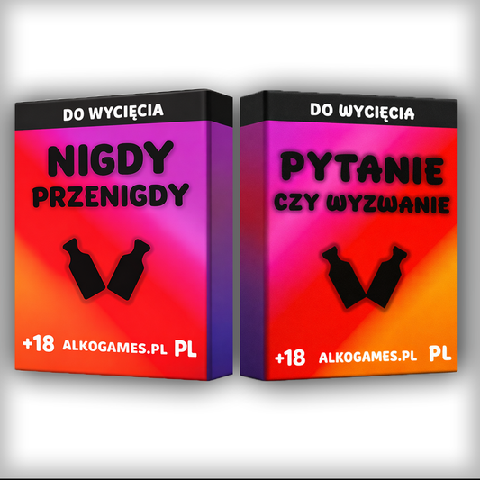 Zestaw "Pytanie czy Wyzwanie" + "Nigdy Przenigdy" (Do Wycięcia)