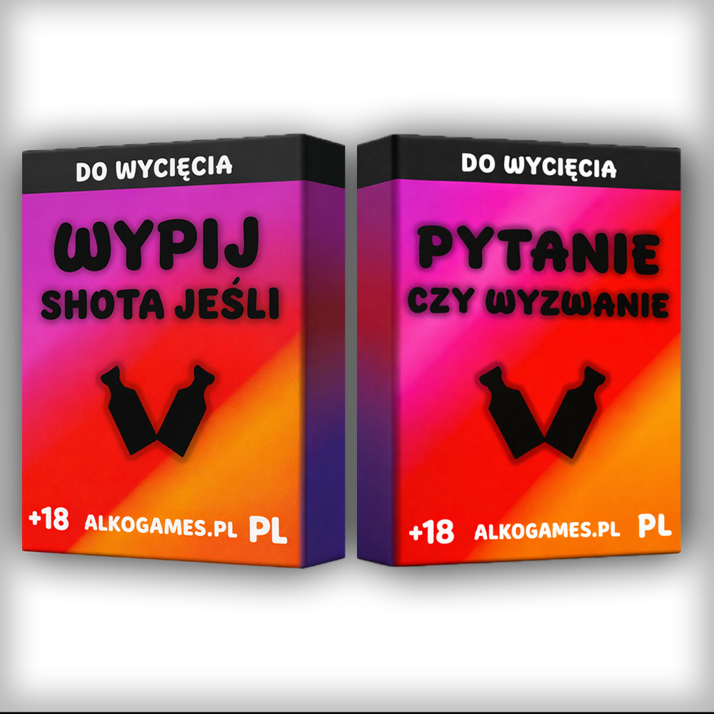 Zestaw "Pytanie czy Wyzwanie" + "Wypij Shota Jeśli" (Do Wycięcia)